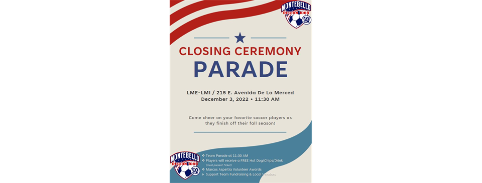 2022 Closing Ceremony Parade